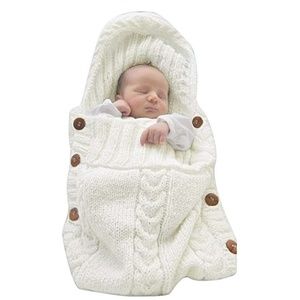 Newborn Baby Wrap Swaddle Blanket Knit